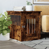 Vidaxl hondenbank 55x75x65 cm bewerkt hout gerookt eikenkleurig