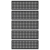 Vidaxl trapmatten 5 st 25x75 cm rubber