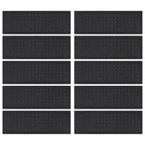 Vidaxl trapmatten 10 st 25x75 cm rubber