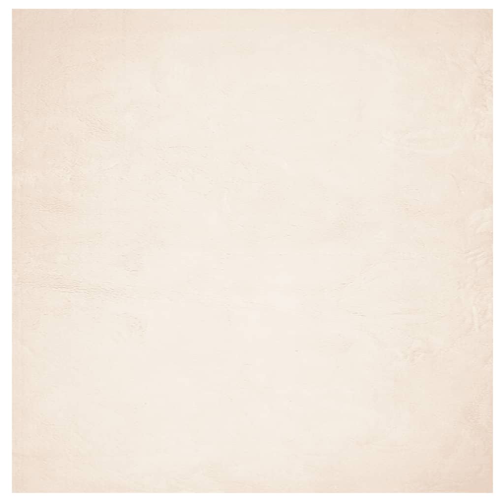 Vidaxl vloerkleed huarte laagpolig zacht wasbaar 120x120 cm beige