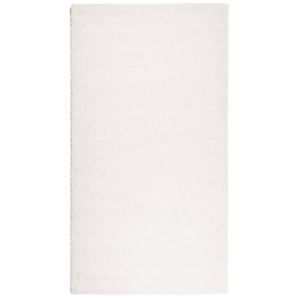 Vidaxl vloerkleed pamplona shaggy hoogpolig modern 60x110 cm crème