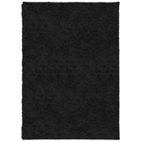 Vidaxl vloerkleed pamplona shaggy hoogpolig modern 120x170 cm zwart
