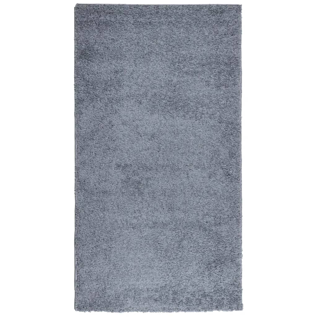 Vidaxl vloerkleed pamplona shaggy hoogpolig modern 80x150 cm blauw