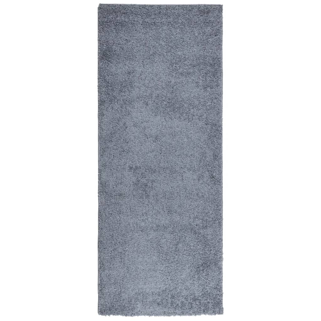 Vidaxl vloerkleed pamplona shaggy hoogpolig modern 80x200 cm blauw