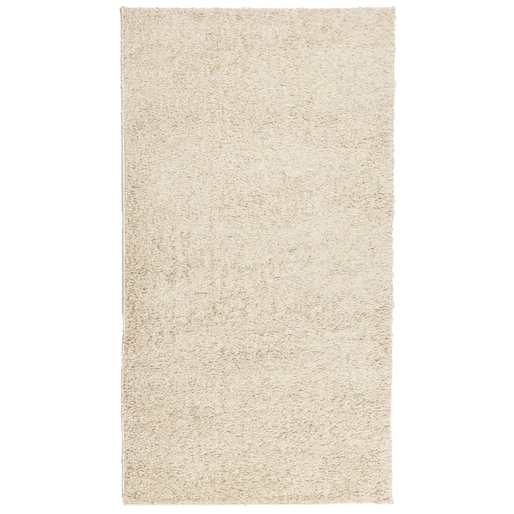 Vidaxl vloerkleed pamplona shaggy hoogpolig modern 60x110 cm goudkleur
