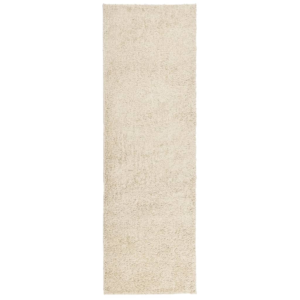 Vidaxl vloerkleed pamplona shaggy hoogpolig modern 80x250 cm goudkleur