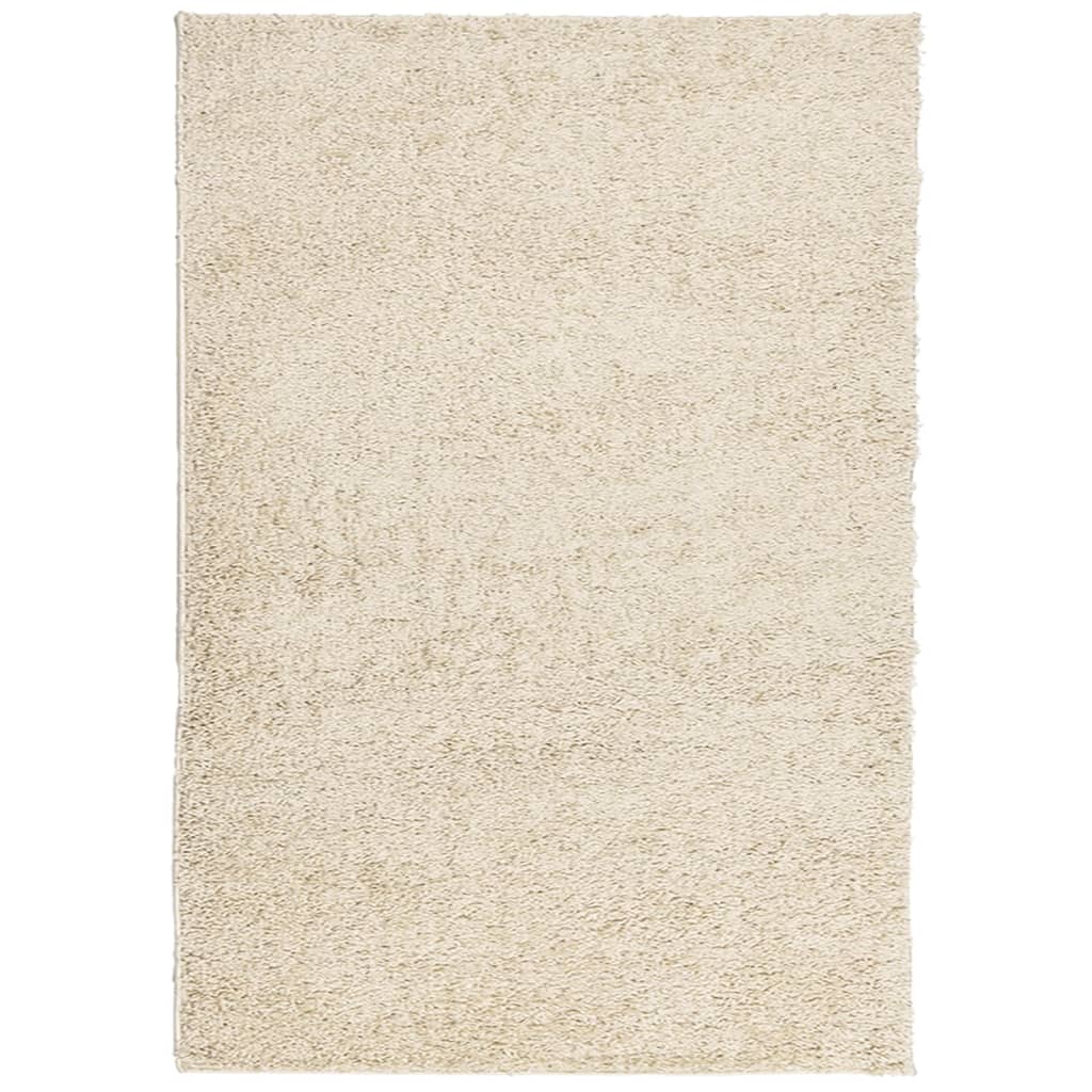 Vidaxl vloerkleed pamplona shaggy hoogpolig modern 140x200 cm goud