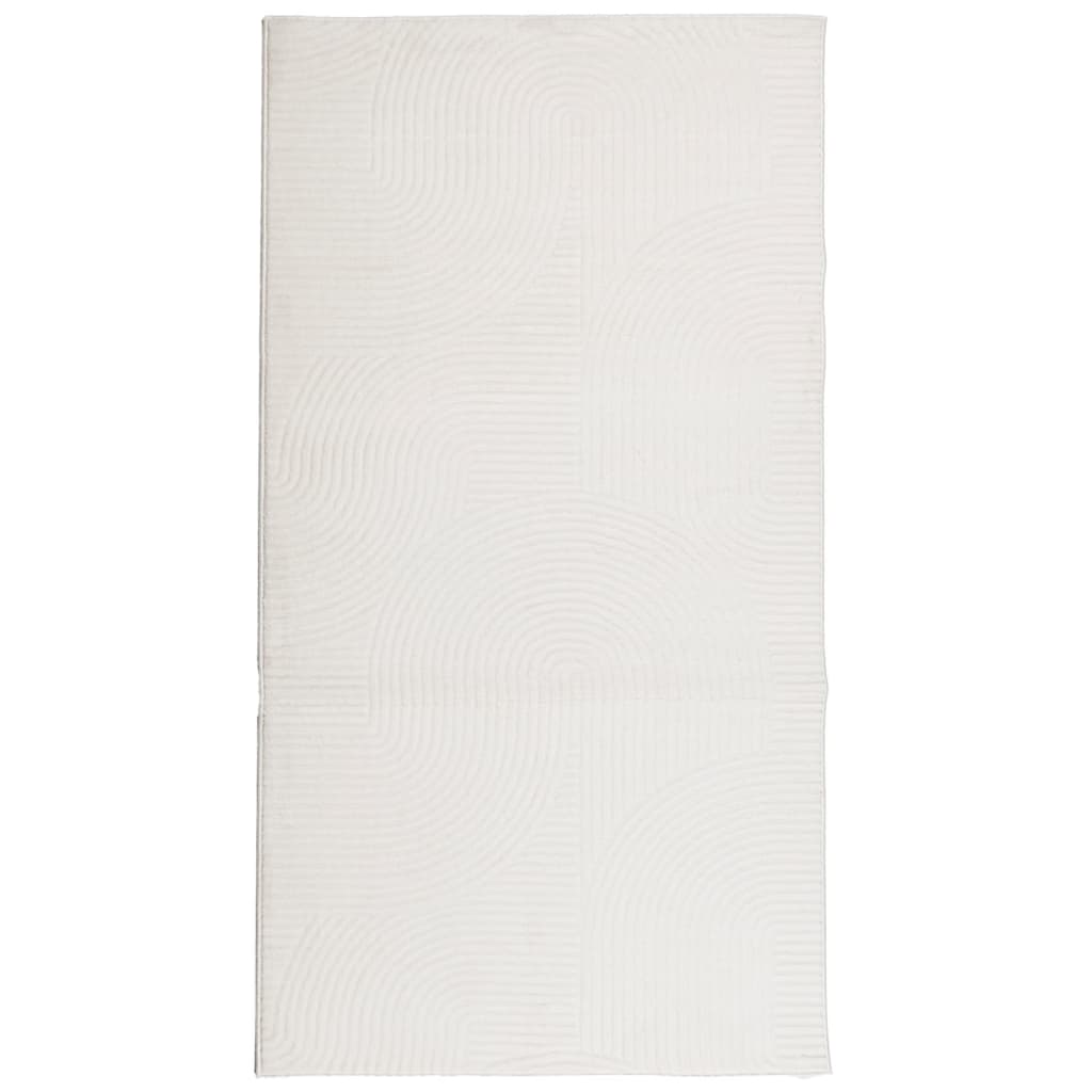 Vidaxl vloerkleed iza laagpolig scandinavisch 80x150 cm crèmekleurig