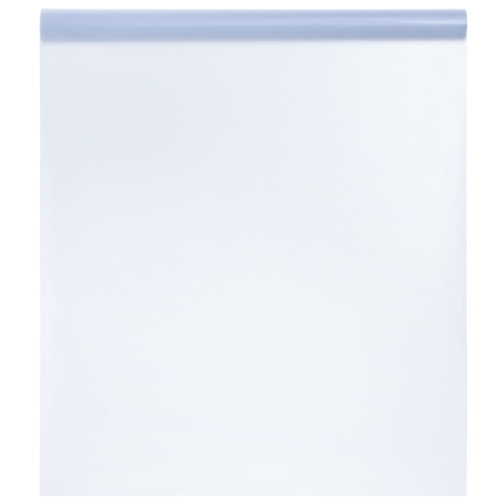 Vidaxl raamfolie statisch mat grijs 90 x 1000 cm pvc