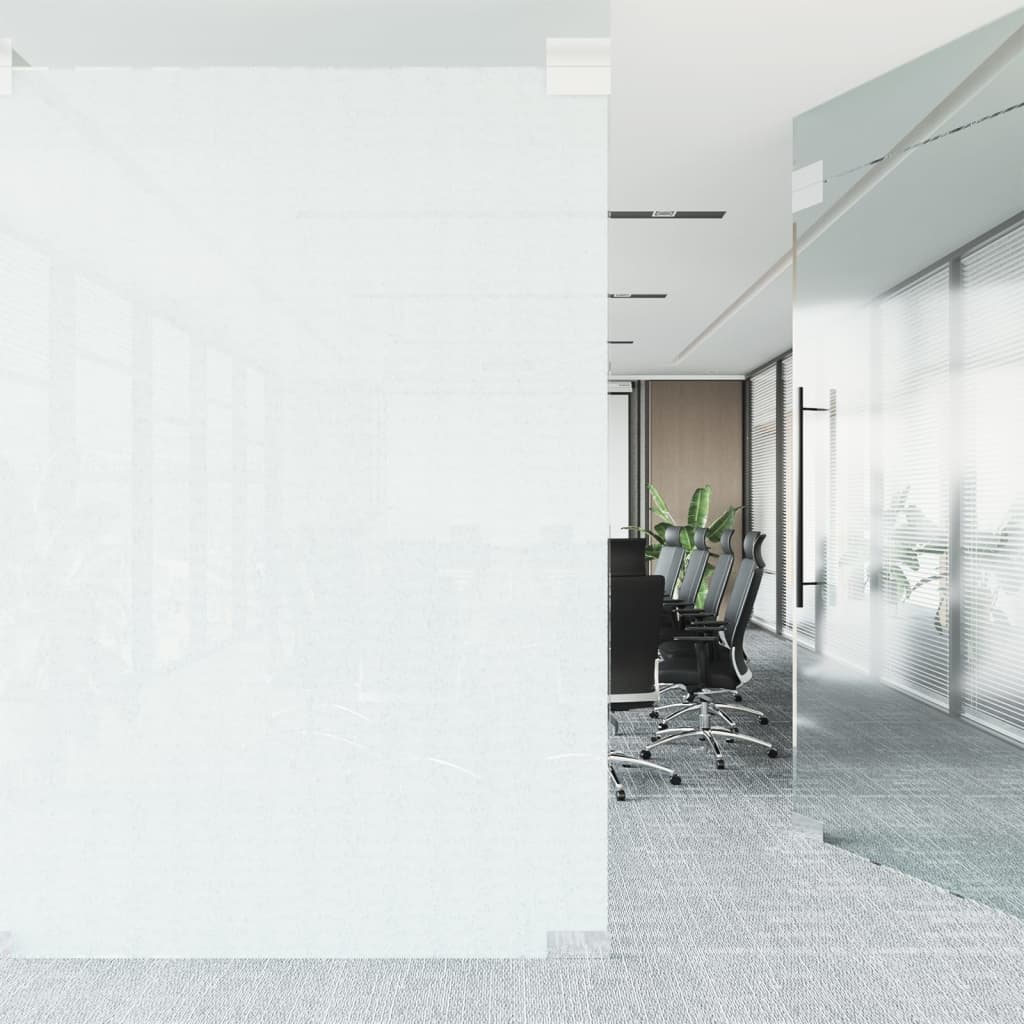 Vidaxl raamfolie statisch mat wit 90x2000 cm pvc