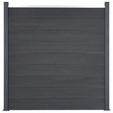 VidaXL Schuttingpaneelset 180x186 cm HKC grijs