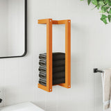 Vidaxl handdoekenrek 23x18x60 cm massief groenhout wasbruin