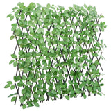 Vidaxl kunstplant klimop op latwerk uittrekbaar 180x65 cm groen