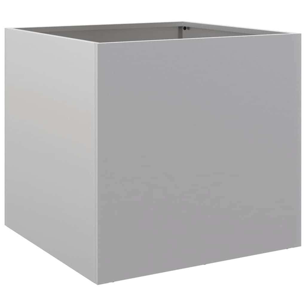 Vidaxl plantenbak 42x40x39 cm gegalvaniseerd staal zilverkleurig