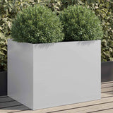 Vidaxl plantenbak 62x47x46 cm gegalvaniseerd staal zilverkleurig