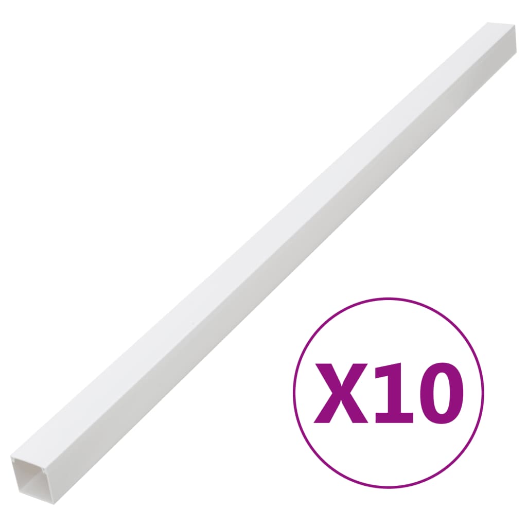Vidaxl kabelgoot 40x25 mm 10 m pvc