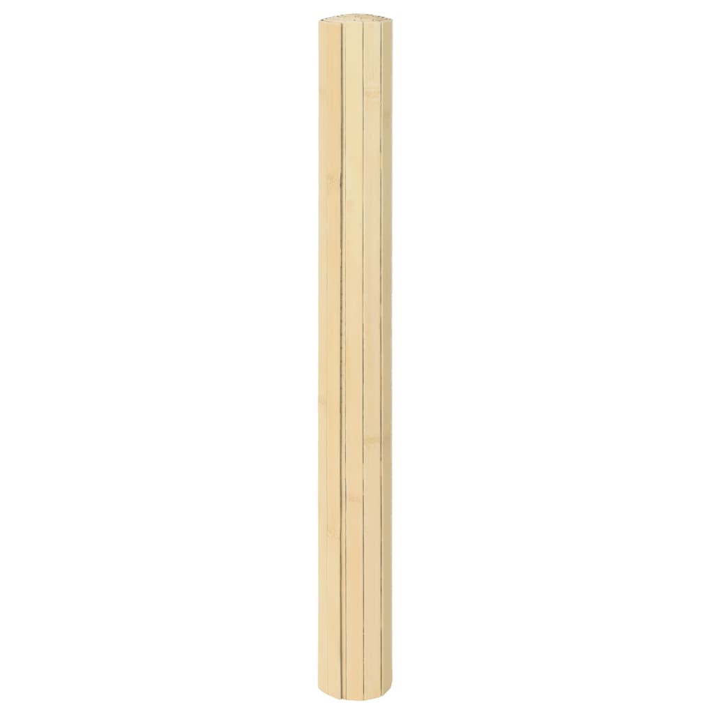Vidaxl vloerkleed rechthoekig 70x100 cm bamboe lichtnaturel