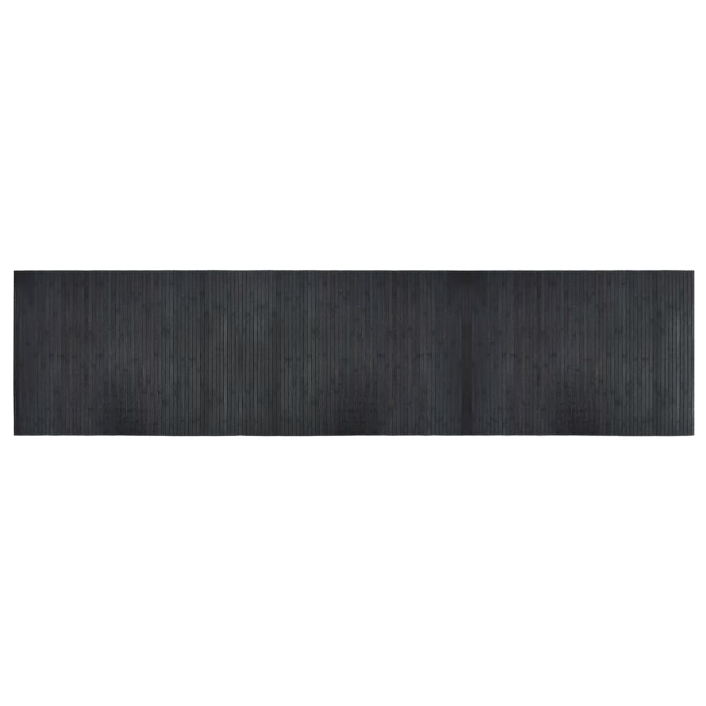 Vidaxl vloerkleed rechthoekig 70x300 cm bamboe grijs