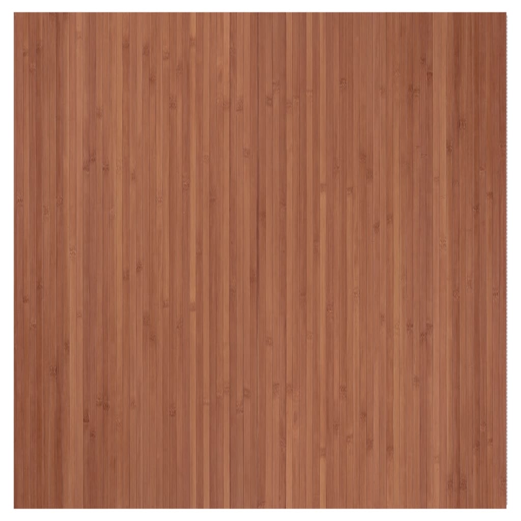 Vidaxl vloerkleed rechthoekig 100x100 cm bamboe bruin