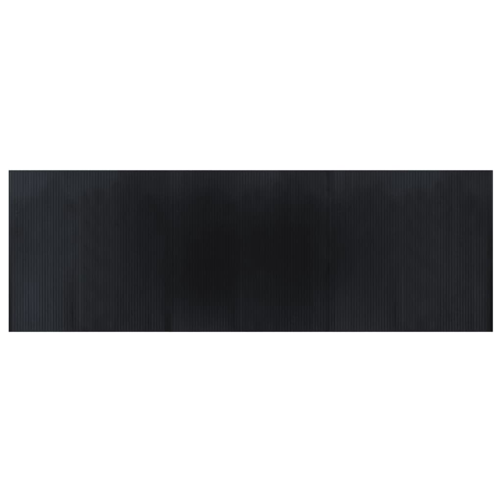 Vidaxl vloerkleed rechthoekig 100x300 cm bamboe zwart