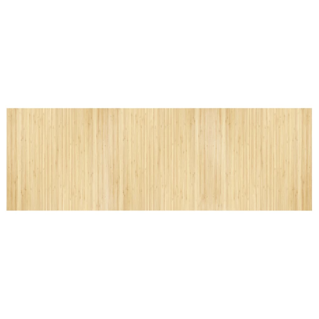 Vidaxl vloerkleed rechthoekig 100x300 cm bamboe lichtnaturel