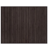 Vidaxl vloerkleed rechthoekig 80x100 cm bamboe donkerbruin