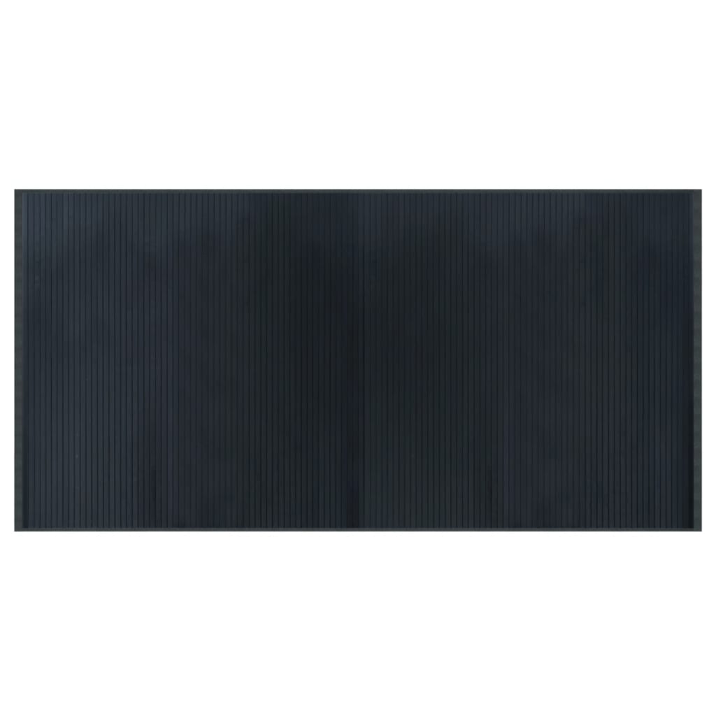 Vidaxl vloerkleed rechthoekig 100x200 cm bamboe grijs