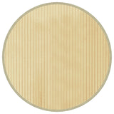 Vidaxl vloerkleed rond 60 cm bamboe lichtnaturel