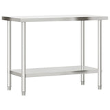 Vidaxl keukenwerktafel 110x55x85 cm roestvrij staal