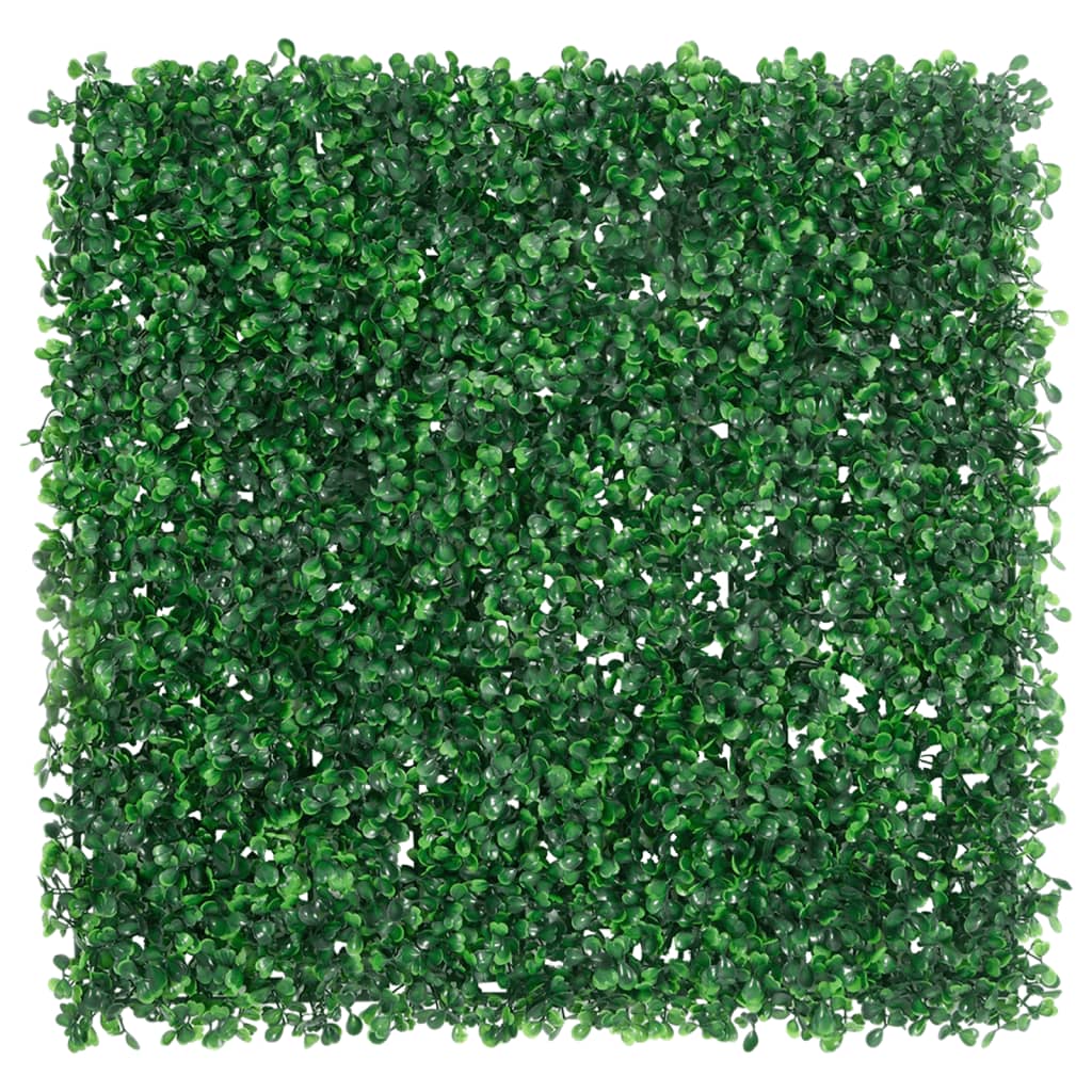 VidaXL Hek met kunstheester 6 st 50x50 cm groen