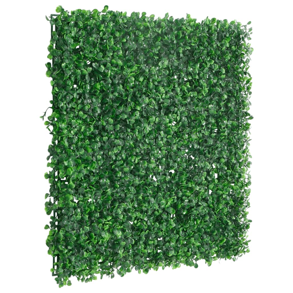 VidaXL Hek met kunstheester 6 st 50x50 cm groen