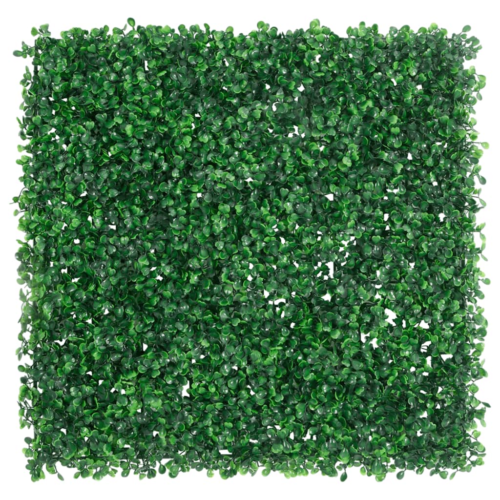 VidaXL Hek met kunstheester 24 st 50x50 cm groen