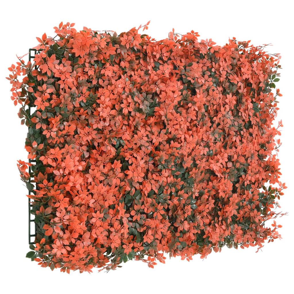 Vidaxl hek met kunstesdoornblad 24 st 40x60 cm lichtrood
