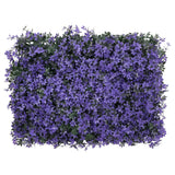 Vidaxl hek met kunstbladeren 6 st 40x60 cm paars