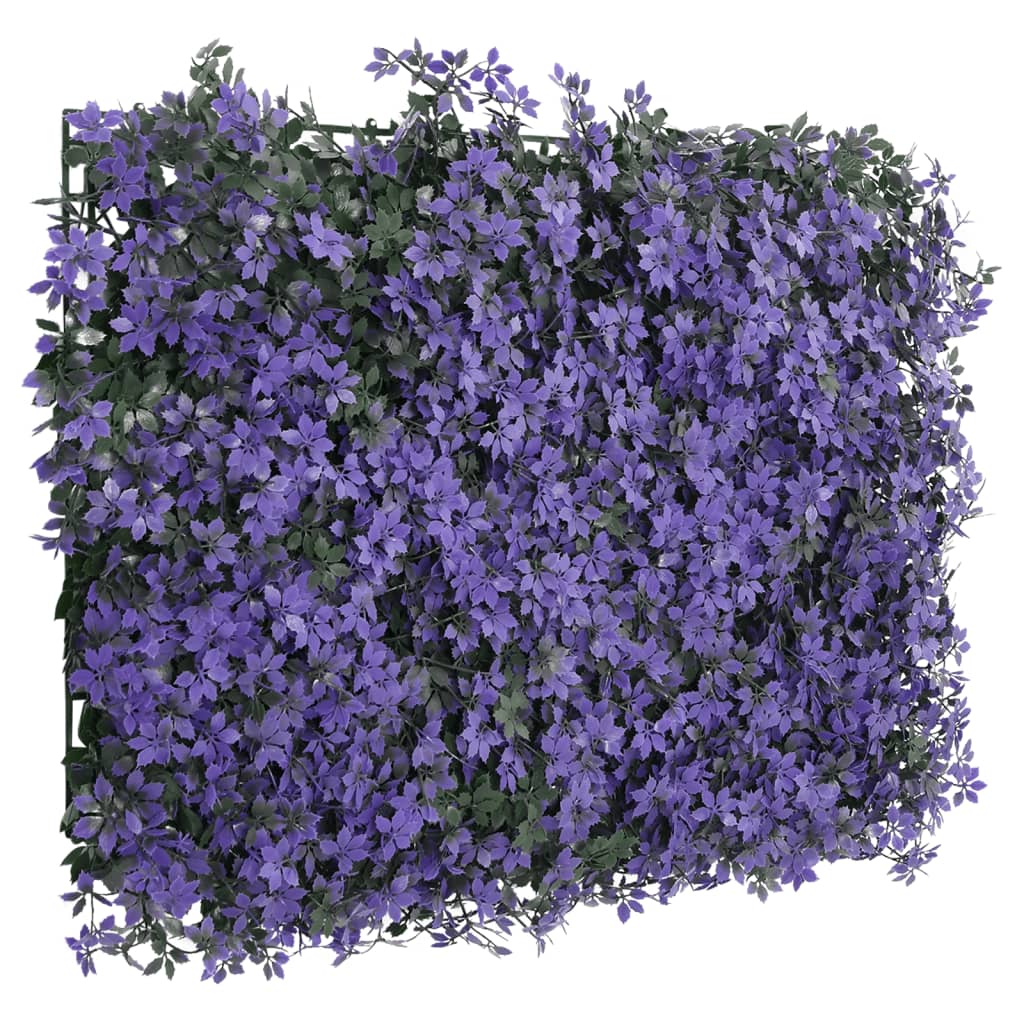 Vidaxl hek met kunstbladeren 6 st 40x60 cm paars