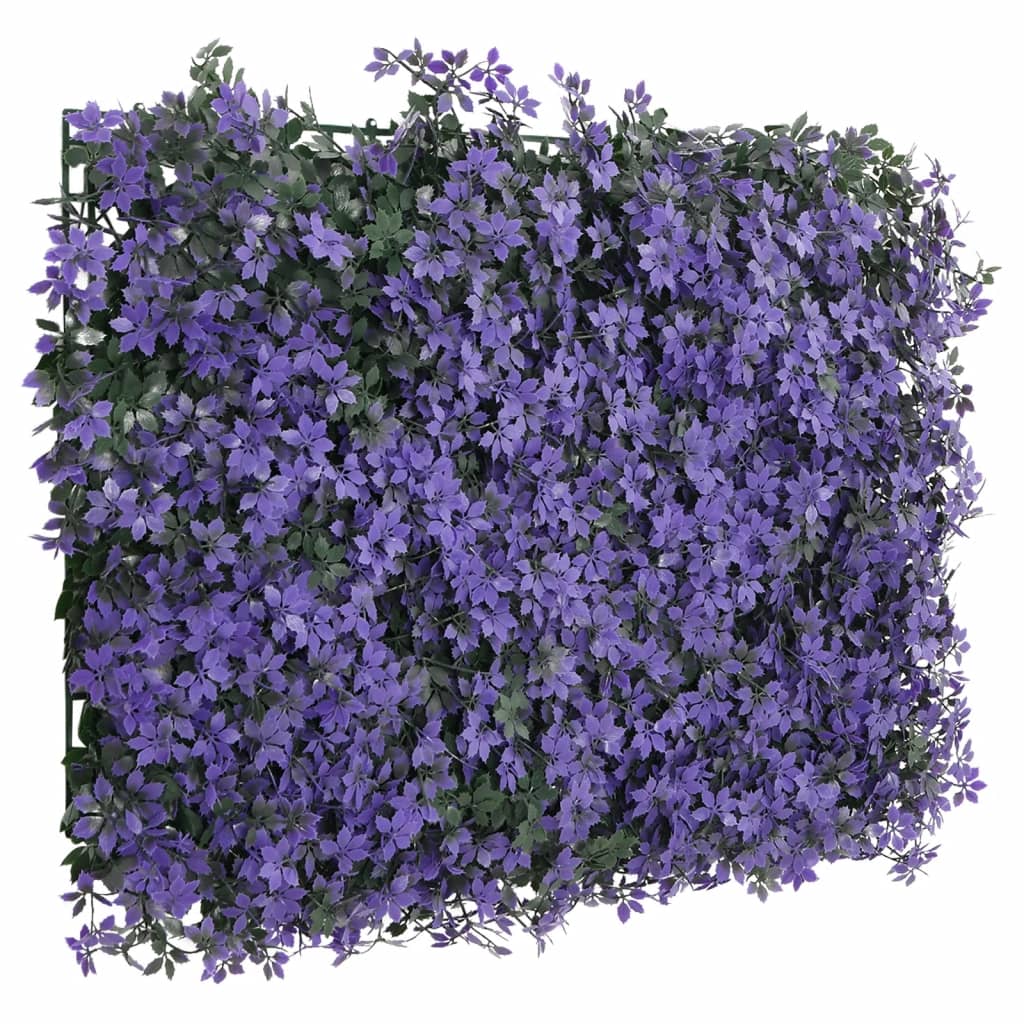 Vidaxl hek met kunstbladeren 24 st 40x60 cm paars