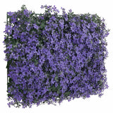 Vidaxl hek met kunstbladeren 24 st 40x60 cm paars