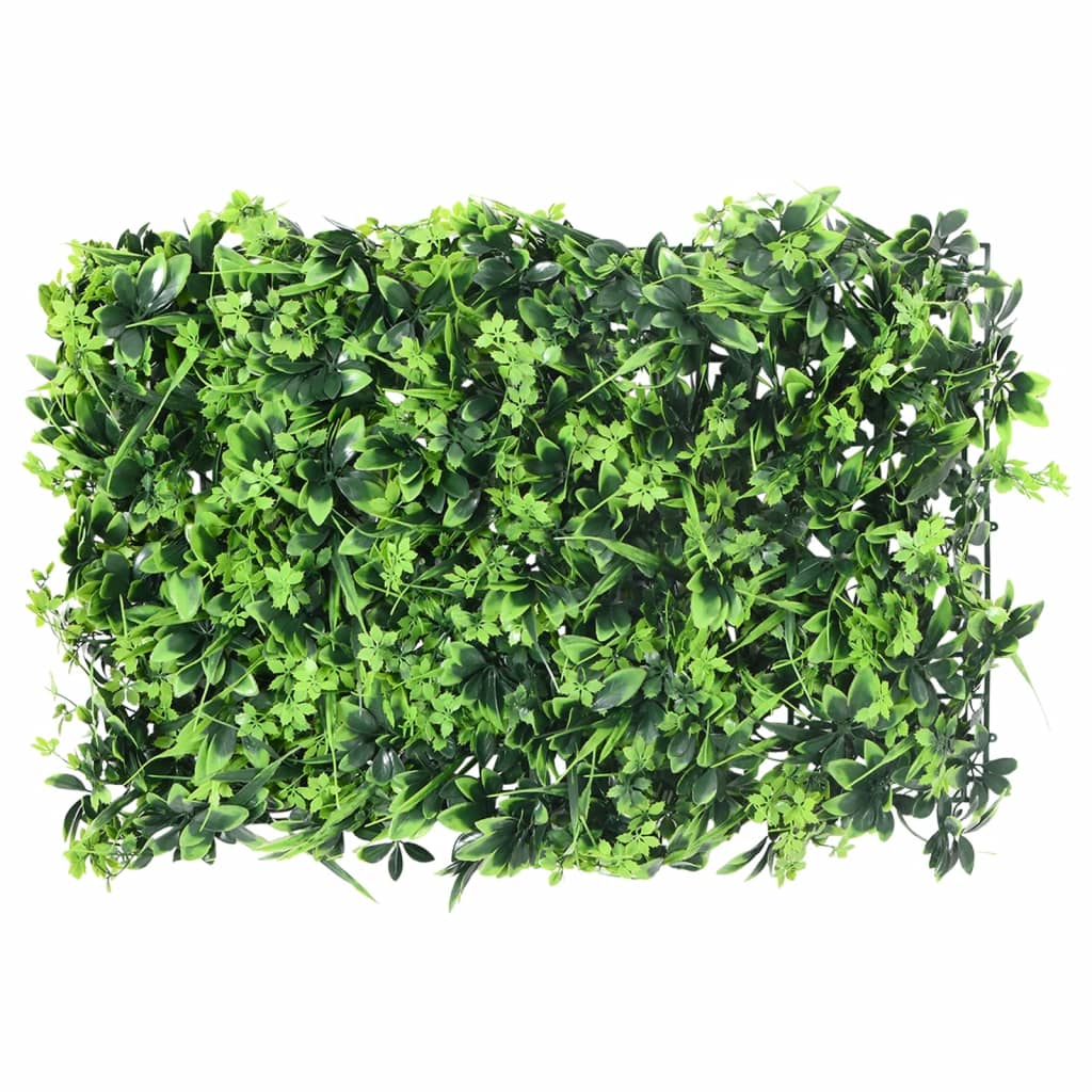 Vidaxl hek met kunstbladeren 24 st 40x60 cm groen
