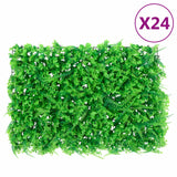 Vidaxl hek met kunstvarenblad 24 st 40x60 cm groen