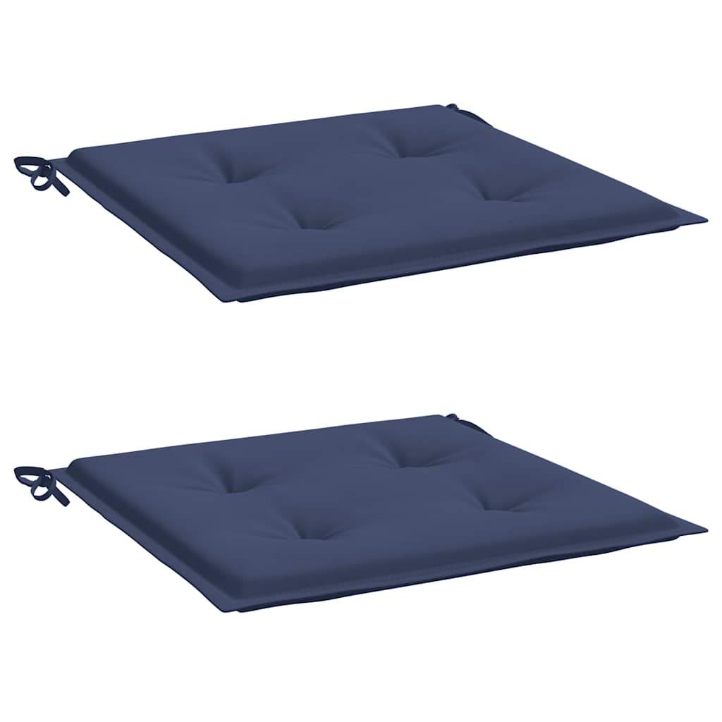Vidaxl palletkussens 2 st 40x40x4 cm oxford stof marineblauw