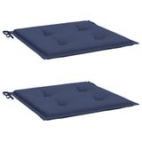 Vidaxl palletkussens 2 st 40x40x4 cm oxford stof marineblauw