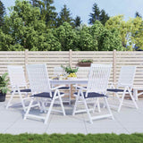 Vidaxl palletkussens 6 st 40x40x4 cm oxford stof marineblauw