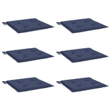 Vidaxl palletkussens 6 st 50x50x4 cm oxford stof marineblauw