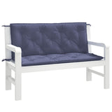 Vidaxl tuinbankkussens 2 st 120x50x7 cm oxford stof marineblauw