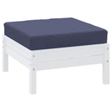 Vidaxl palletkussen 60x60x9,5 cm oxford stof marineblauw