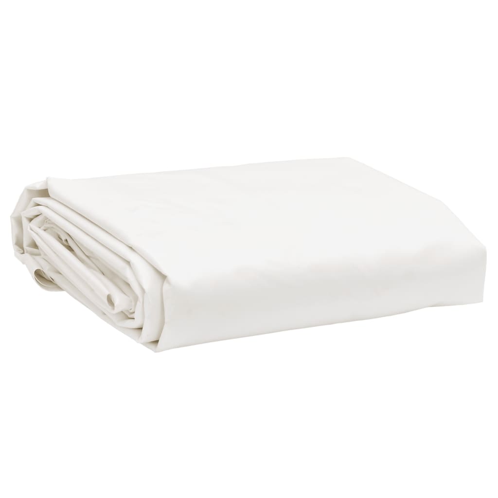Vidaxl dekzeil 650 g m² 5x6 m wit