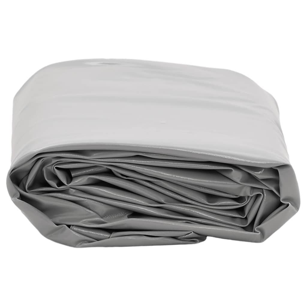 Vidaxl dekzeil 650 g m² ø 2,2 m grijs