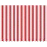Vidaxl vervangingsdoek voor luifel gestreept 3,5x2,5 m rood en wit