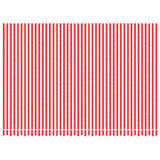 Vidaxl vervangingsdoek voor luifel gestreept 4,5x3 m rood en wit