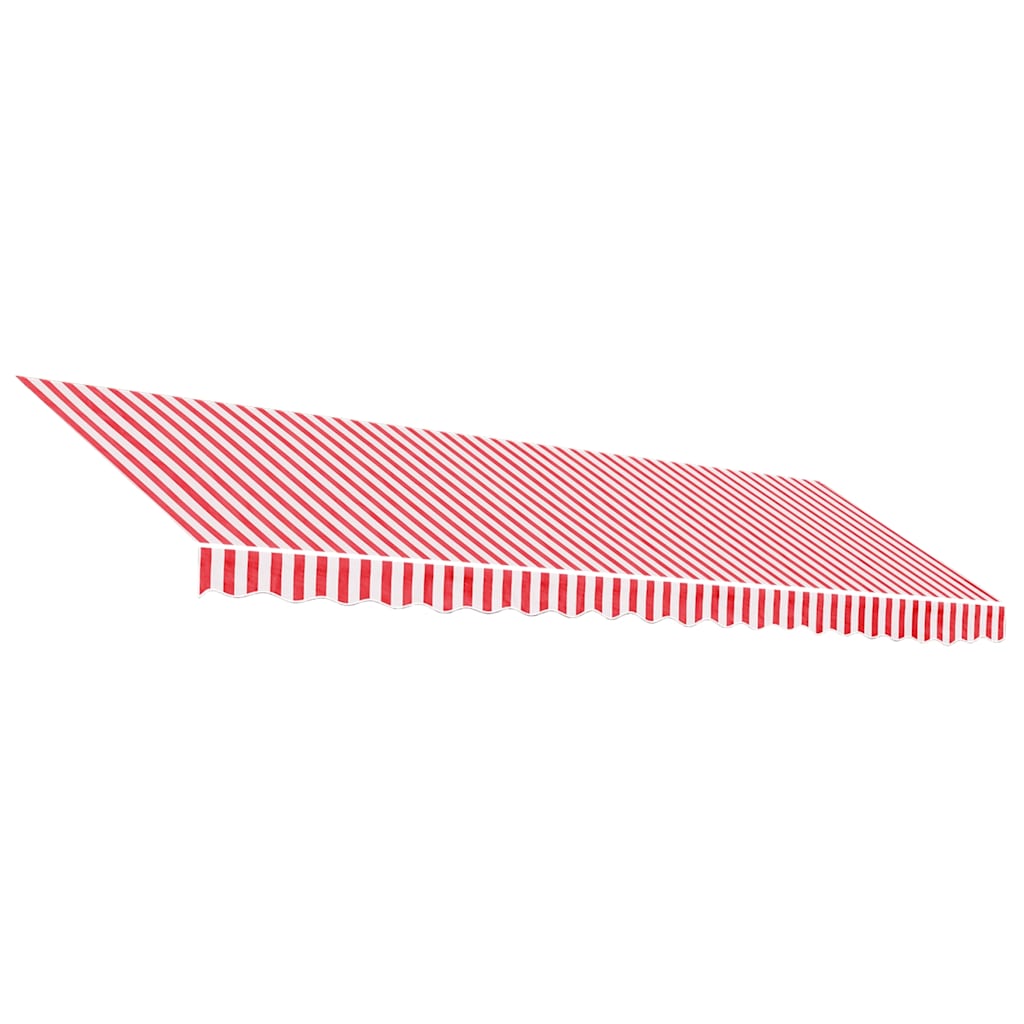 Vidaxl vervangingsdoek voor luifel gestreept 5x3,5 m rood en wit
